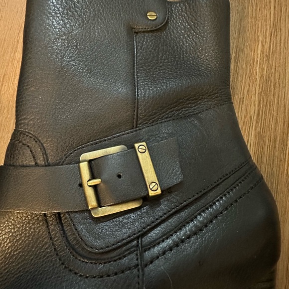 Clarks Lida Sayer Size 10 Black Genuine, Pebble Leather Ankle Boot, Barely Used - Picture 6 of 16